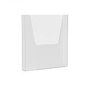 Держатель буклета настенный А-4 - предназначен для размещения рекламной полиграфии формата А4: каталогов, листовок, буклетов