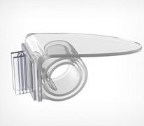 Крепление рекламной продукции, Держатели вывесок, стопера, Зажим-струбцина подвижное крепления рам - полный каталог на сайте. Изготовление и продажа Пластиковый держатель-улитка крепление стопера 'Акула' высокого качества. Индивидуальный подход и оператив